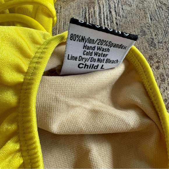 LA Designs Dance Leotard Size Child Large Yellow - Picture 6 of 9